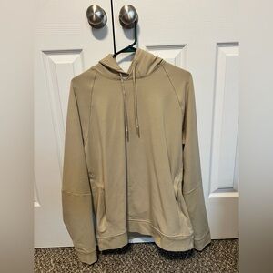 Lululemon Athletica Tan Zip-Up Hoodie Sweatshirt